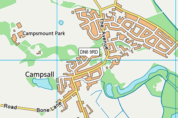 DN6 9RD map - OS VectorMap District (Ordnance Survey)
