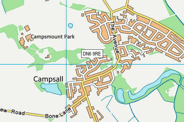 DN6 9RE map - OS VectorMap District (Ordnance Survey)