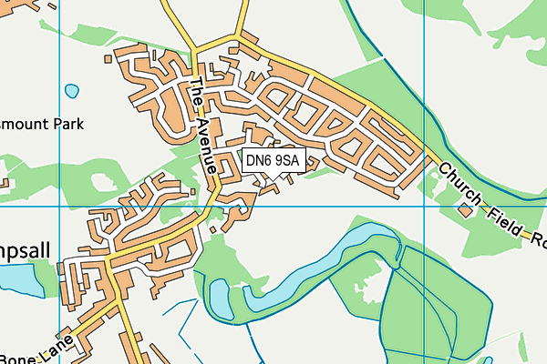 DN6 9SA map - OS VectorMap District (Ordnance Survey)
