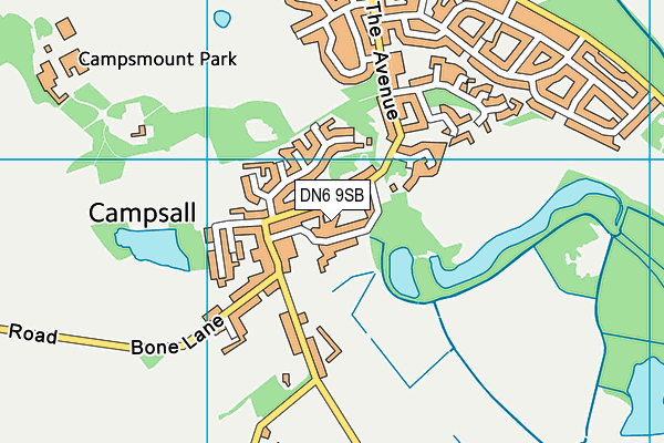DN6 9SB map - OS VectorMap District (Ordnance Survey)