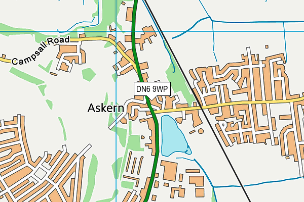 DN6 9WP map - OS VectorMap District (Ordnance Survey)