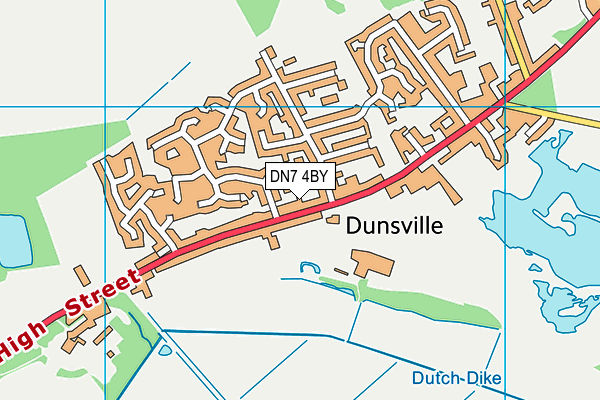 DN7 4BY map - OS VectorMap District (Ordnance Survey)