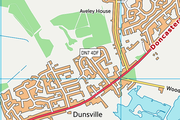 Dunsville Quarry Park map (DN7 4DF) - OS VectorMap District (Ordnance Survey)