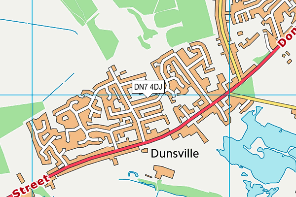 DN7 4DJ map - OS VectorMap District (Ordnance Survey)
