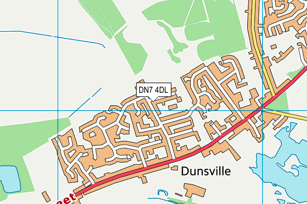 DN7 4DL map - OS VectorMap District (Ordnance Survey)