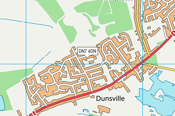 DN7 4DN map - OS VectorMap District (Ordnance Survey)