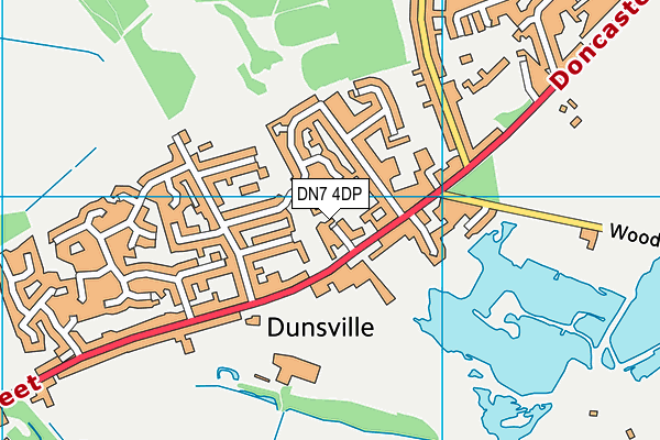 DN7 4DP map - OS VectorMap District (Ordnance Survey)