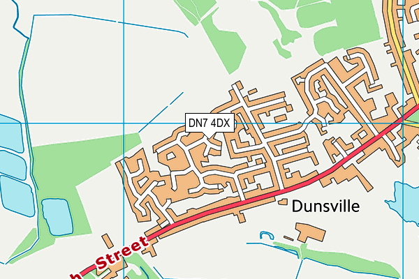 DN7 4DX map - OS VectorMap District (Ordnance Survey)