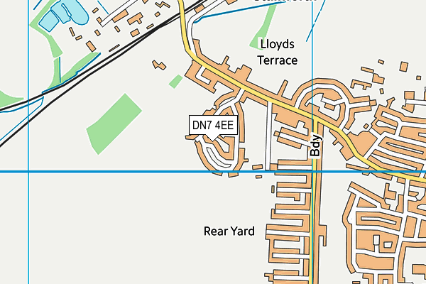 DN7 4EE map - OS VectorMap District (Ordnance Survey)