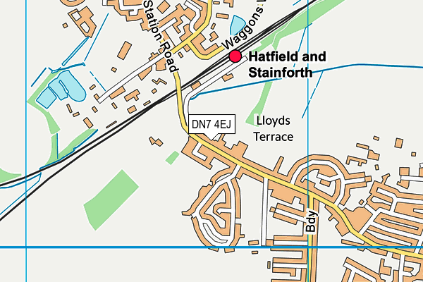 DN7 4EJ map - OS VectorMap District (Ordnance Survey)