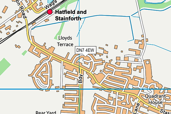 DN7 4EW map - OS VectorMap District (Ordnance Survey)