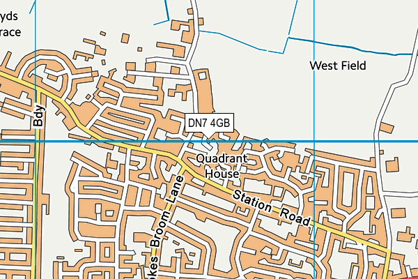 DN7 4GB map - OS VectorMap District (Ordnance Survey)