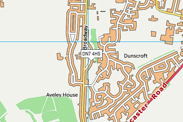 DN7 4HS map - OS VectorMap District (Ordnance Survey)