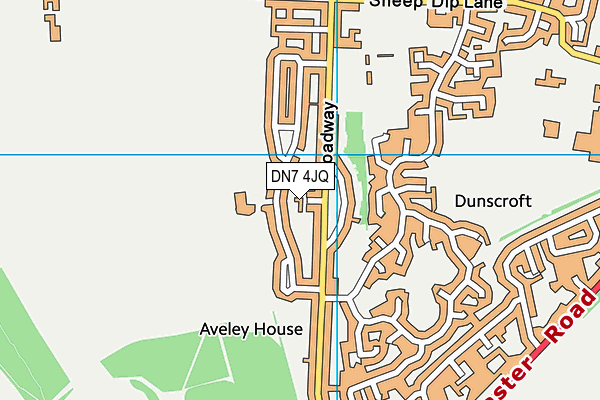 DN7 4JQ map - OS VectorMap District (Ordnance Survey)