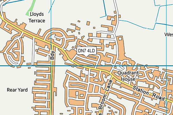 DN7 4LD map - OS VectorMap District (Ordnance Survey)