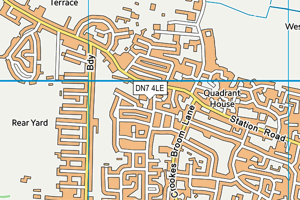 DN7 4LE map - OS VectorMap District (Ordnance Survey)