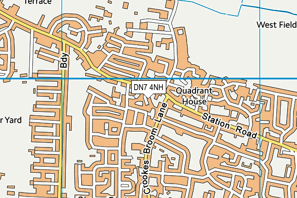 DN7 4NH map - OS VectorMap District (Ordnance Survey)