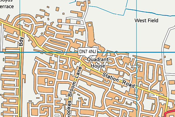 DN7 4NJ map - OS VectorMap District (Ordnance Survey)