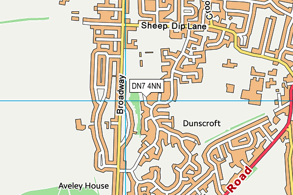 DN7 4NN map - OS VectorMap District (Ordnance Survey)