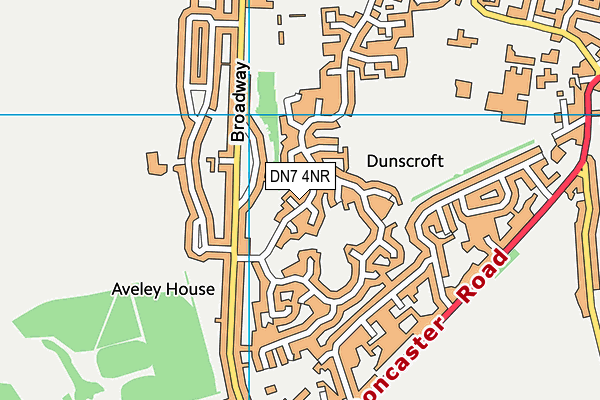 DN7 4NR map - OS VectorMap District (Ordnance Survey)