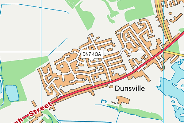 DN7 4QA map - OS VectorMap District (Ordnance Survey)