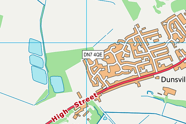 DN7 4QE map - OS VectorMap District (Ordnance Survey)