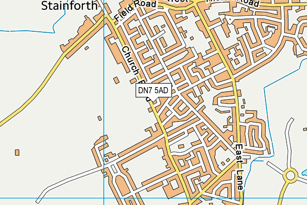 DN7 5AD map - OS VectorMap District (Ordnance Survey)