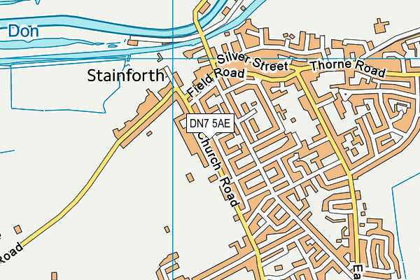 DN7 5AE map - OS VectorMap District (Ordnance Survey)