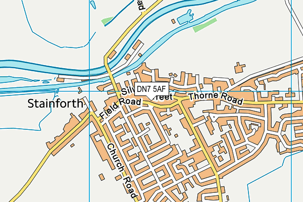 DN7 5AF map - OS VectorMap District (Ordnance Survey)