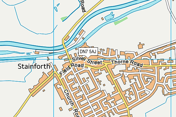 DN7 5AJ map - OS VectorMap District (Ordnance Survey)