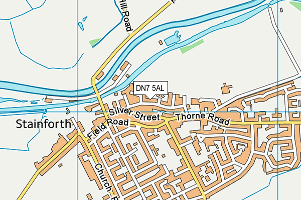 DN7 5AL map - OS VectorMap District (Ordnance Survey)