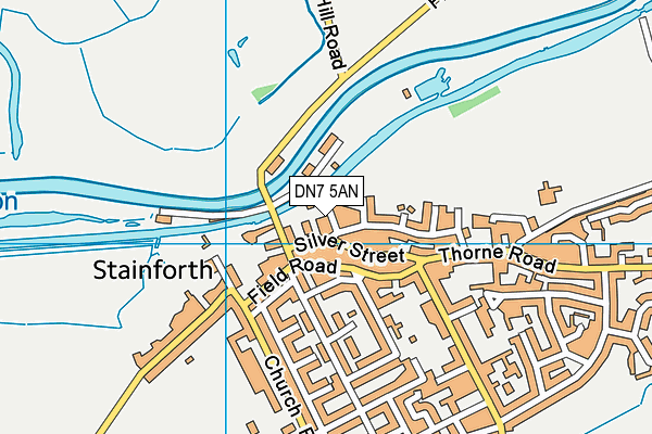 DN7 5AN map - OS VectorMap District (Ordnance Survey)