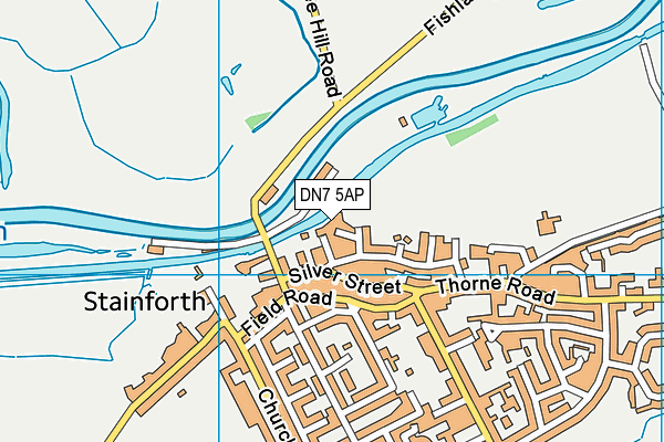 DN7 5AP map - OS VectorMap District (Ordnance Survey)