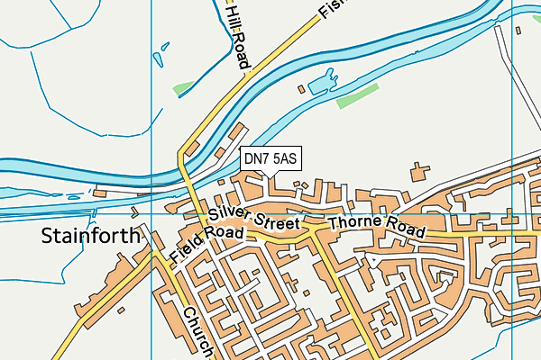 DN7 5AS map - OS VectorMap District (Ordnance Survey)