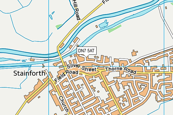 DN7 5AT map - OS VectorMap District (Ordnance Survey)