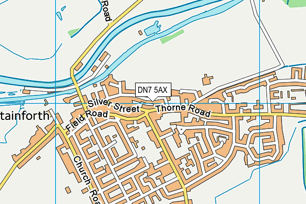 DN7 5AX map - OS VectorMap District (Ordnance Survey)