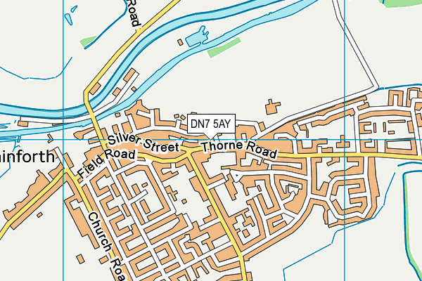 DN7 5AY map - OS VectorMap District (Ordnance Survey)