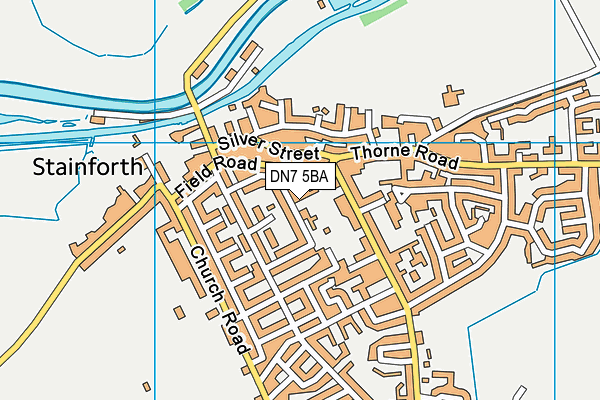 DN7 5BA map - OS VectorMap District (Ordnance Survey)