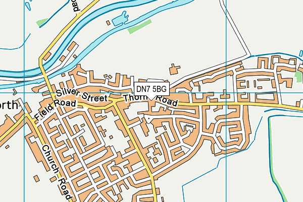 DN7 5BG map - OS VectorMap District (Ordnance Survey)