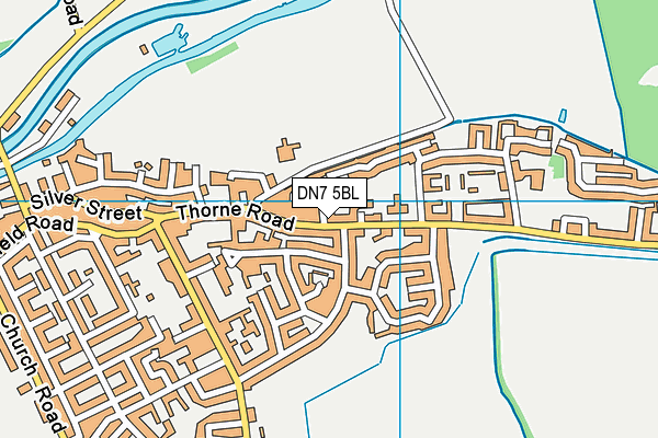 DN7 5BL map - OS VectorMap District (Ordnance Survey)