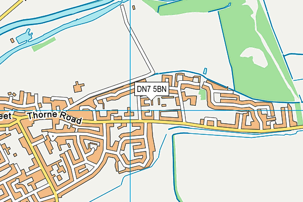 DN7 5BN map - OS VectorMap District (Ordnance Survey)