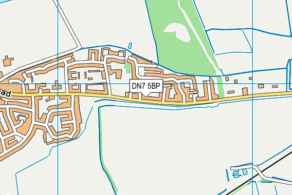 DN7 5BP map - OS VectorMap District (Ordnance Survey)