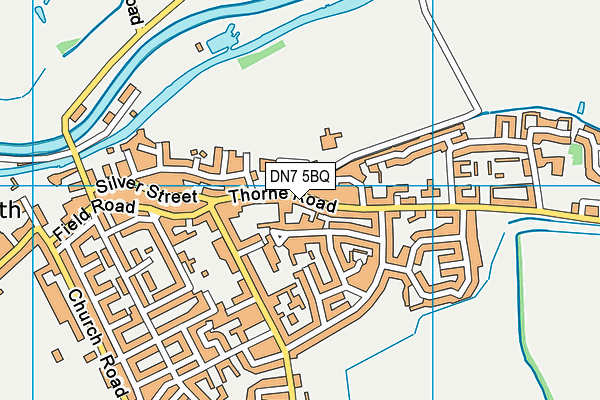 DN7 5BQ map - OS VectorMap District (Ordnance Survey)