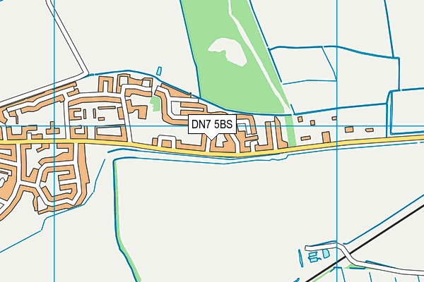 DN7 5BS map - OS VectorMap District (Ordnance Survey)