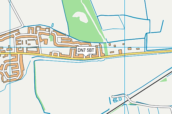 DN7 5BT map - OS VectorMap District (Ordnance Survey)