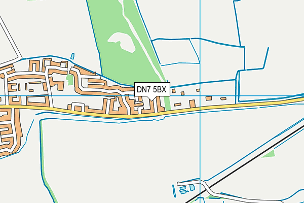 DN7 5BX map - OS VectorMap District (Ordnance Survey)