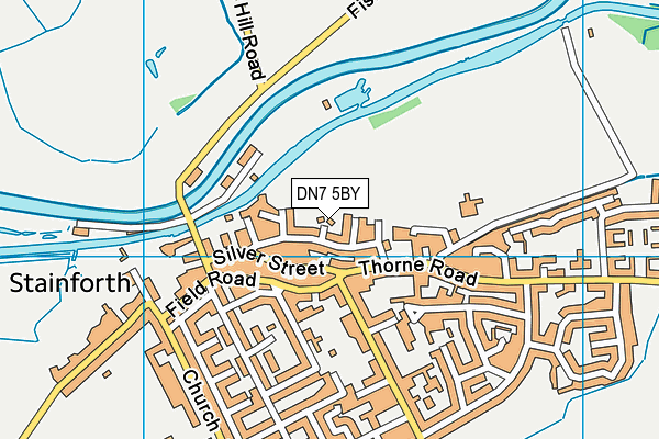 DN7 5BY map - OS VectorMap District (Ordnance Survey)