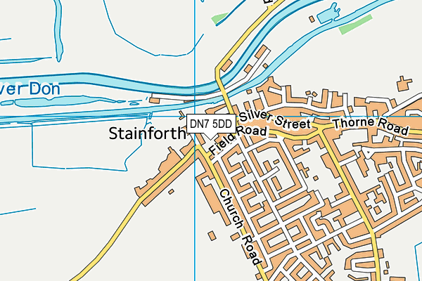 DN7 5DD map - OS VectorMap District (Ordnance Survey)