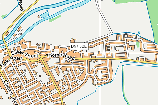 DN7 5DE map - OS VectorMap District (Ordnance Survey)