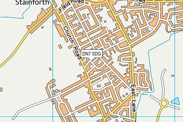 DN7 5DG map - OS VectorMap District (Ordnance Survey)